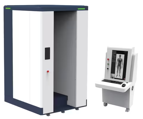 Scanner per la sicurezza del corpo a raggi X con vista singola, sistema di screening di sicurezza delle persone, 850W 127/220VAC