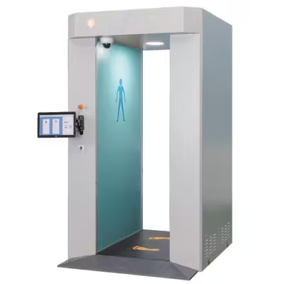 Scanner per il corpo di sicurezza MMW avanzato Scanner a onde millimetriche intelligenti con riconoscimento automatico